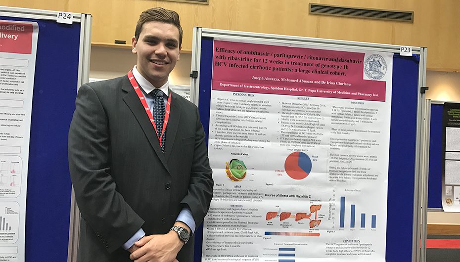 Un student în anul VI la UMF Iași a câștigat premiul I la International Conference for Healthcare and Medical Students din Irlanda