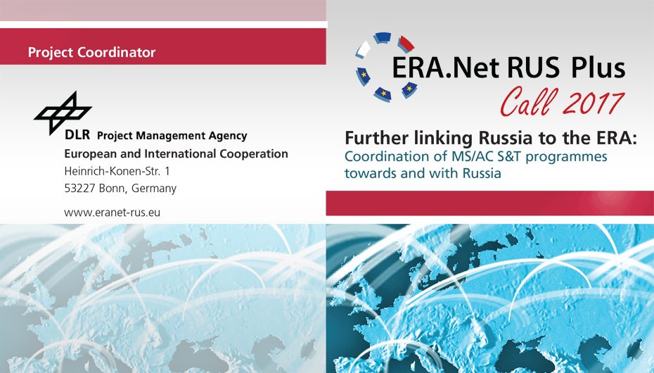 ERA.Net RUS plus | Further linking Russia to the ERA: Coordination of MS/ AC S&T programmes towards and with Russia