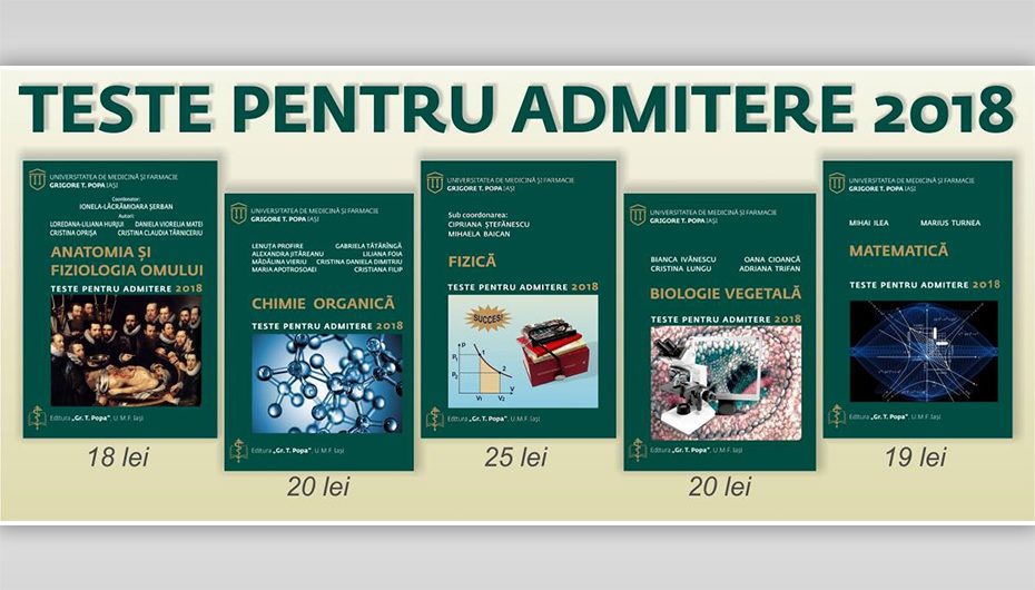 Au apărut culegerile de teste pentru Admiterea 2018