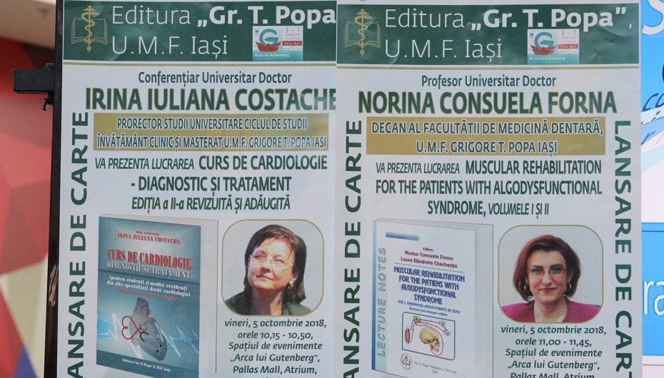 Lansări de carte ale Editurii „Gr. T. Popa” Iași la Târgul de Cărți și Arte Frumoase ARCA LUI GUTENBERG