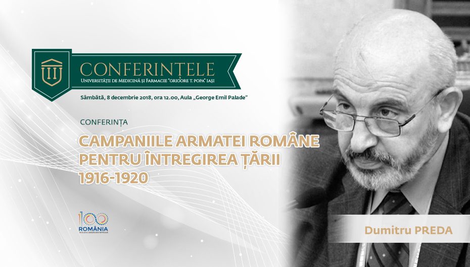 Conferința „Marea Unire a românilor, la 100 de ani”
