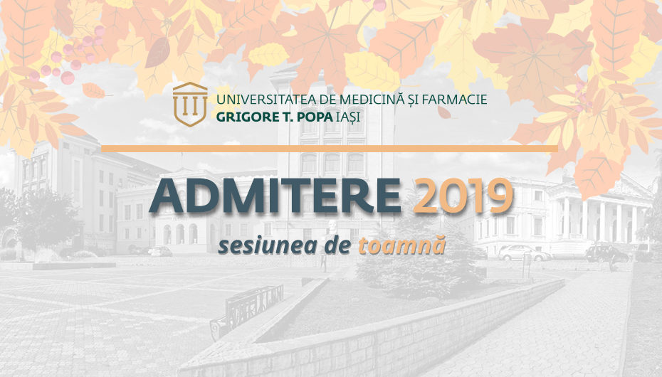 Admiterea din toamnă la UMF Iași