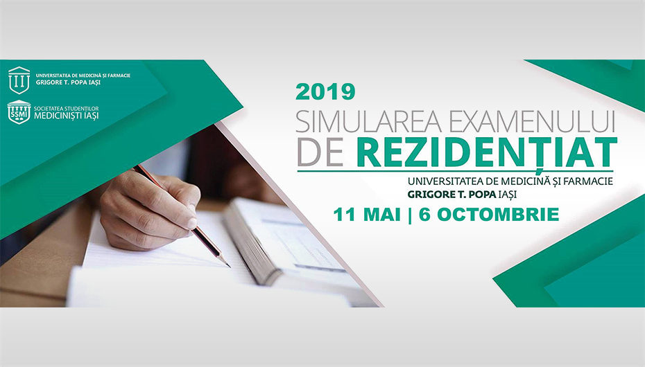 Simularea concursului de rezidențiat: 6 octombrie 2019