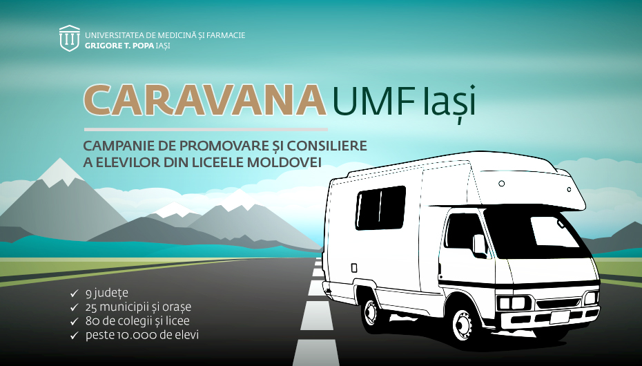 Caravana UMF Iași își continuă traseul: Galați, Brăila și Vrancea