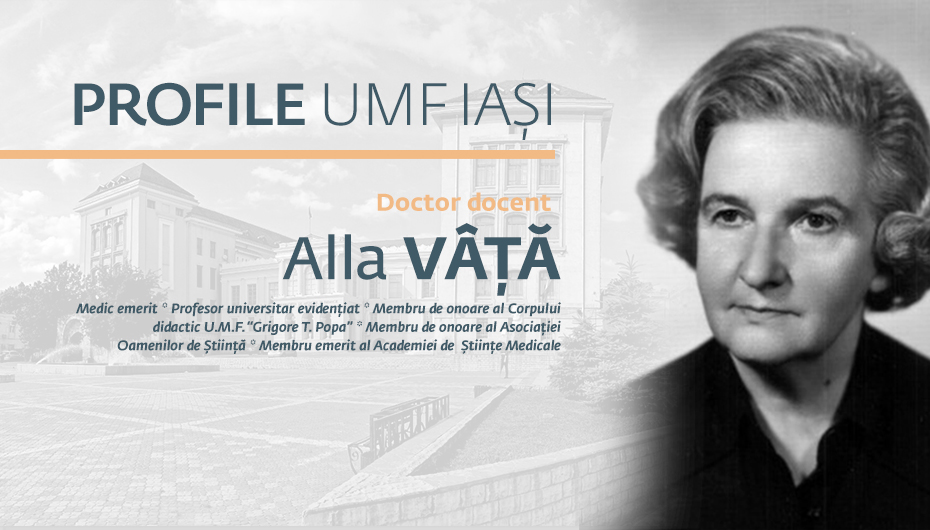 IN MEMORIAM Prof. univ. dr. Alla Vâță (1920-2018)