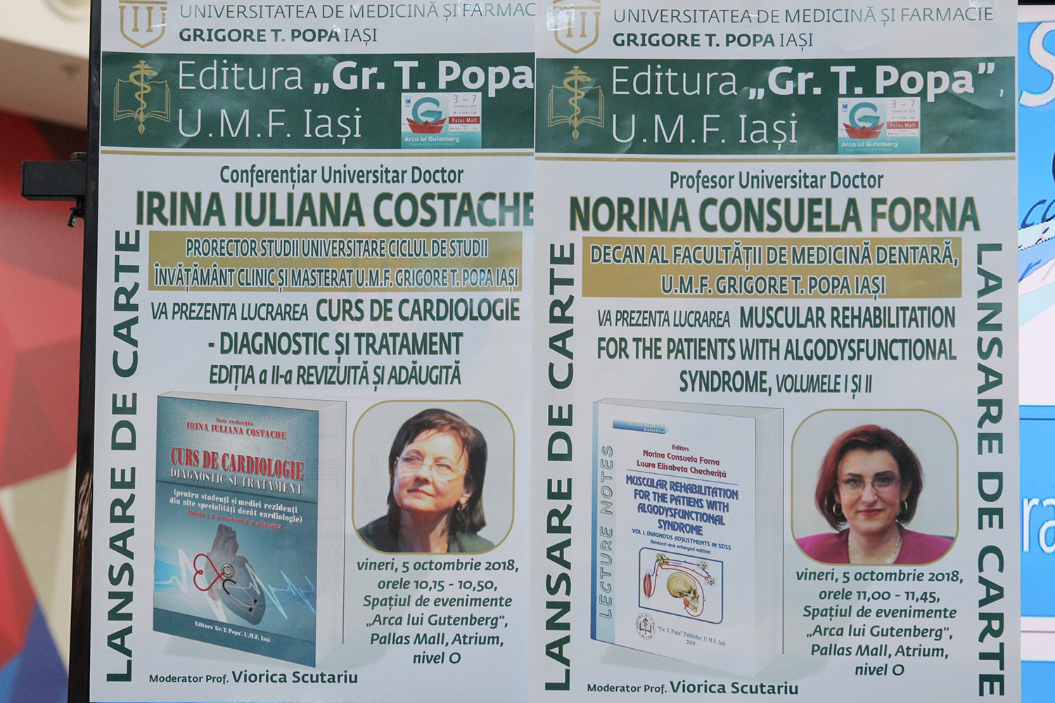 Lansări de carte ale Editurii „Gr. T. Popa” Iași la Târgul de Cărți și Arte Frumoase ARCA LUI GUTENBERG