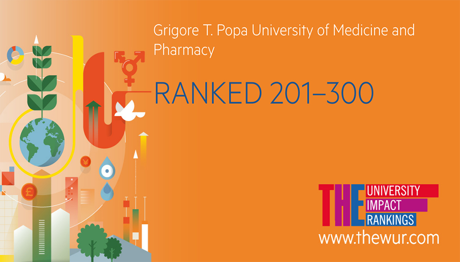 UMF Iași, singura instituţie de învăţământ medical din România în clasamentul  The Times Higher Education University Impact Rankings