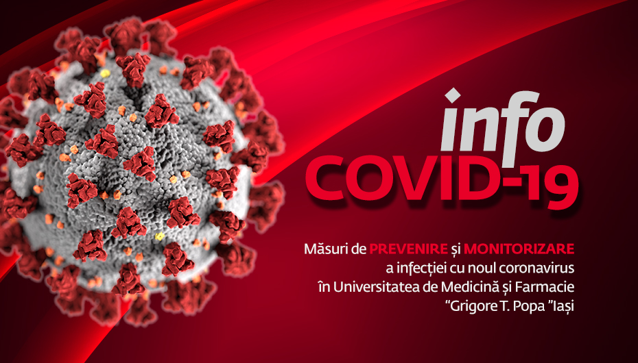 Info COVID-19 | Grup de consultare și monitorizare a infecției cu noul coronavirus la UMF Iași