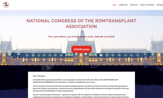 Congresul Național al Asociației Române Romtransplant se va desfășura online