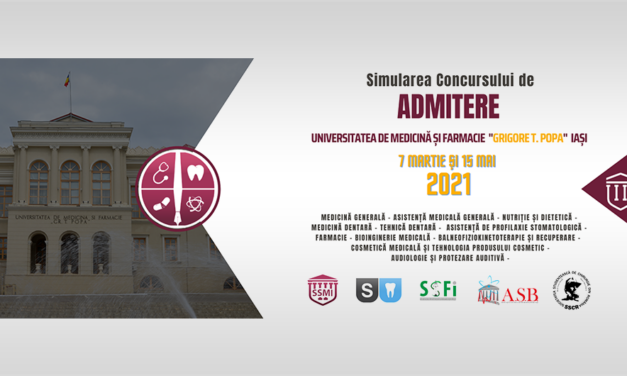 Simularea Concursului de Admitere: 7 martie și 15 mai