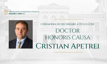 Prof. Dr. CRISTIAN APETREI – Doctor Honoris Causa al U.M.F. “Grigore T. Popa” Iași