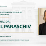 Prof. univ. dr. Gigel Paraschiv va primi titlul de Doctor Honoris Causa din partea UMF Iași