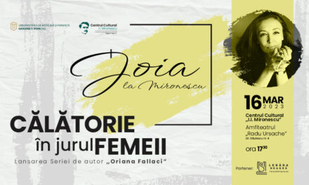 Călătorie în jurul femeii – eveniment dedicat jurnalistei, scriitoarei și activistei pentru drepturile femeilor Oriana Fallaci