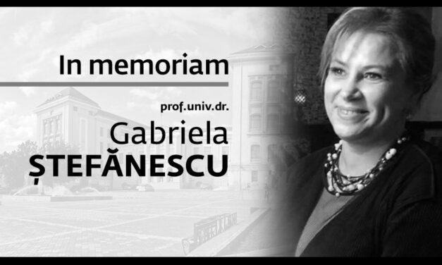 In memoriam Prof. Univ. Dr. Gabriela Ştefănescu (17.03. 1968 – 14.09.2024)