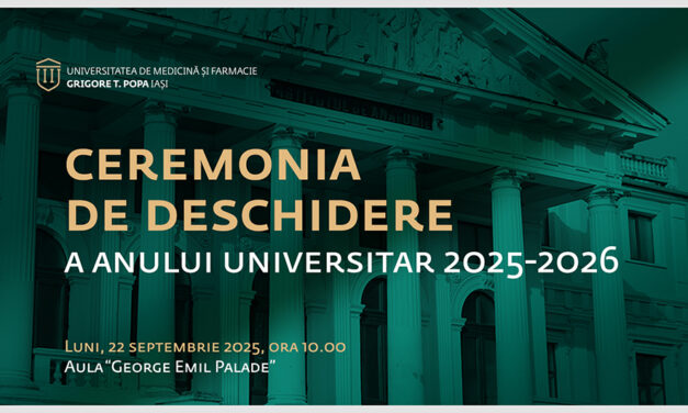 Festivitatea de deschidere a anului universitar la UMF Iași: luni, 22 septembrie