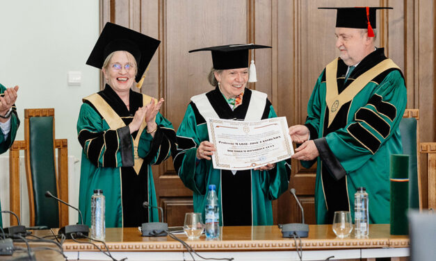 Prof. univ. dr. Marie-José Tassignon a primit titlul de Doctor Honoris Causa al UMF Iași