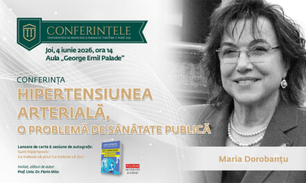 Acad. prof. univ. dr. Maria Dorobanțu conferențiază la UMF Iași despre hipertensiunea arterială ca problemă de sănătate publică