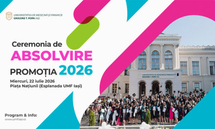 1766 de absolvenți, un singur jurământ: Promoția 2026 a UMF Iași își ia rămas-bun de la anii studenției