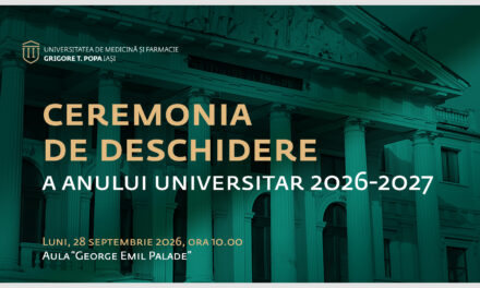 Festivitatea de deschidere a anului universitar la UMF Iași: luni, 28 septembrie