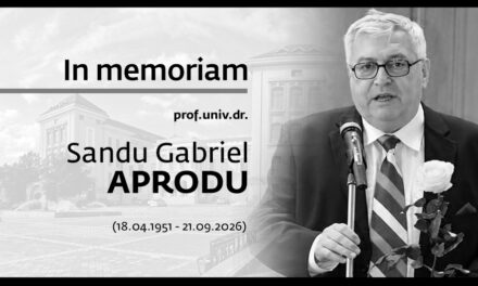 In memoriam prof. Univ. Dr. Sandu Gabriel Aprodu (18.04.1951-21.09.2026)